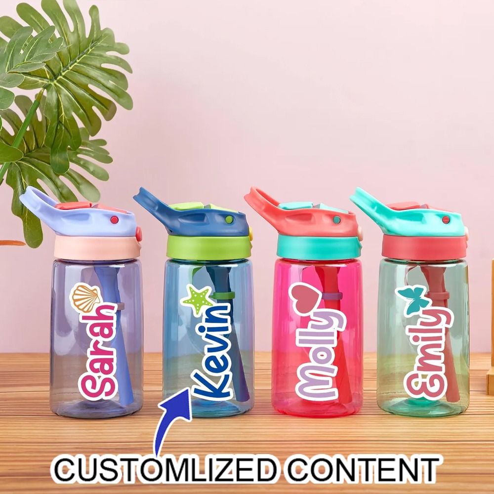 Training Cup Straw - كوب ماء للأطفال مخصص بالاسم، زجاجة