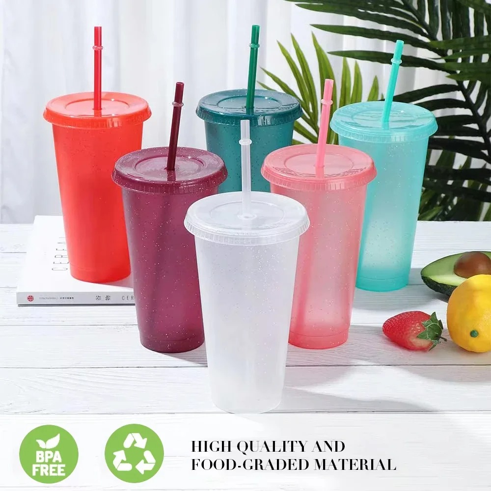 Training Cup Straw - أكواب لامعة للحفلات الصيفية أكواب للمشروبات