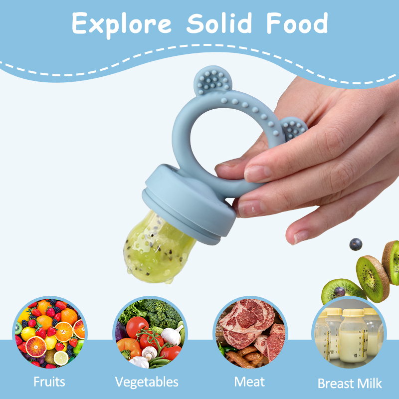 مغذي فواكه للأطفال على شكل دب  - مراجعة Baby Food Guide وسعره