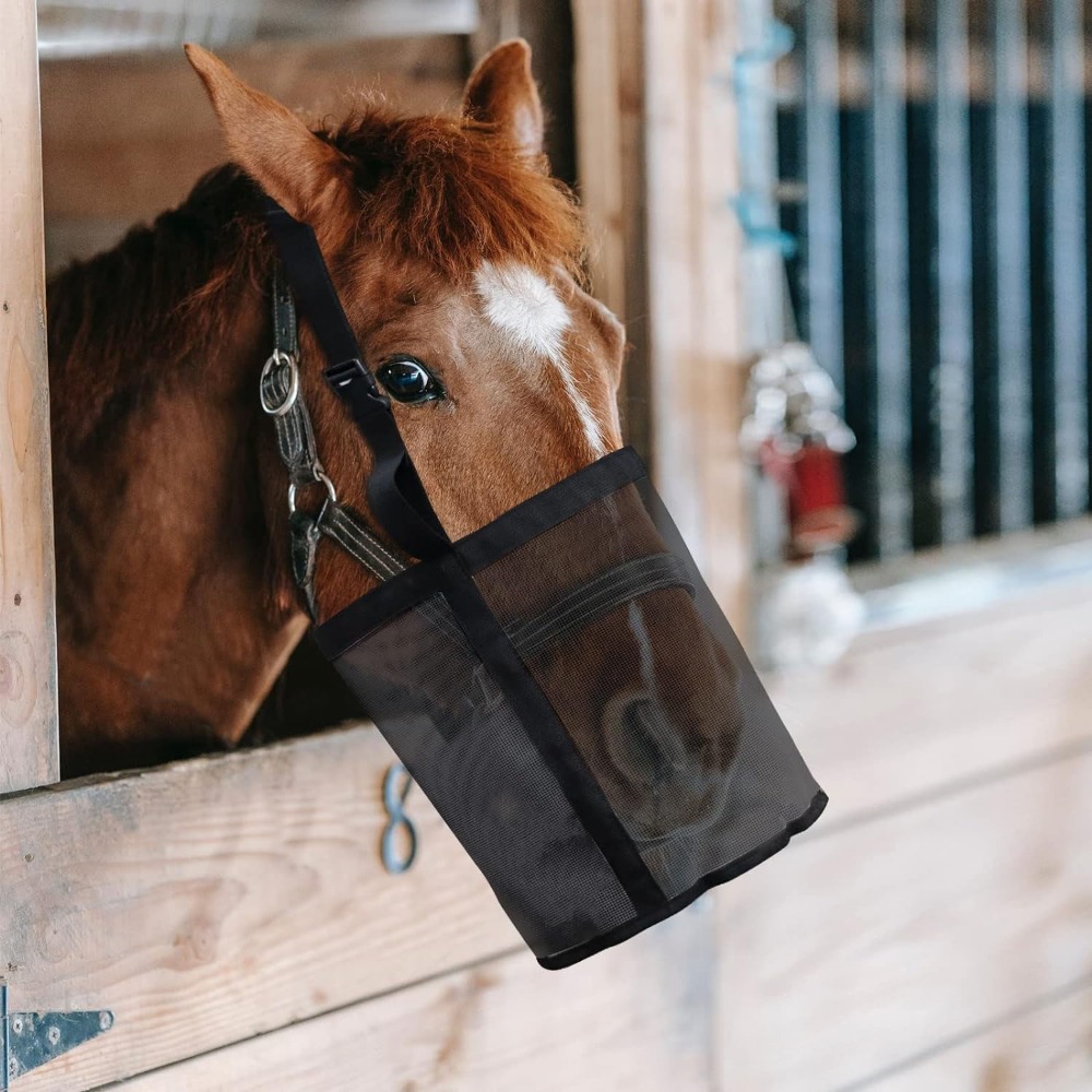 حقيبة تغذية الخيول متعددة الأل - مراجعة Mesh Feeder Bag وسعره