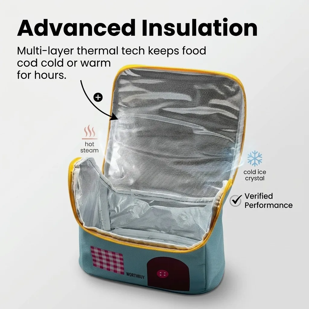 حقيبة غداء حرارية معزولة، حقيب - مراجعة Baby Food Zip Lock Bag وسعره