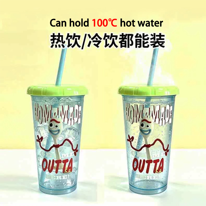 4 قطع أكواب شرب بلاستيكية بتصم - مراجعة Training Cup Straw وسعره