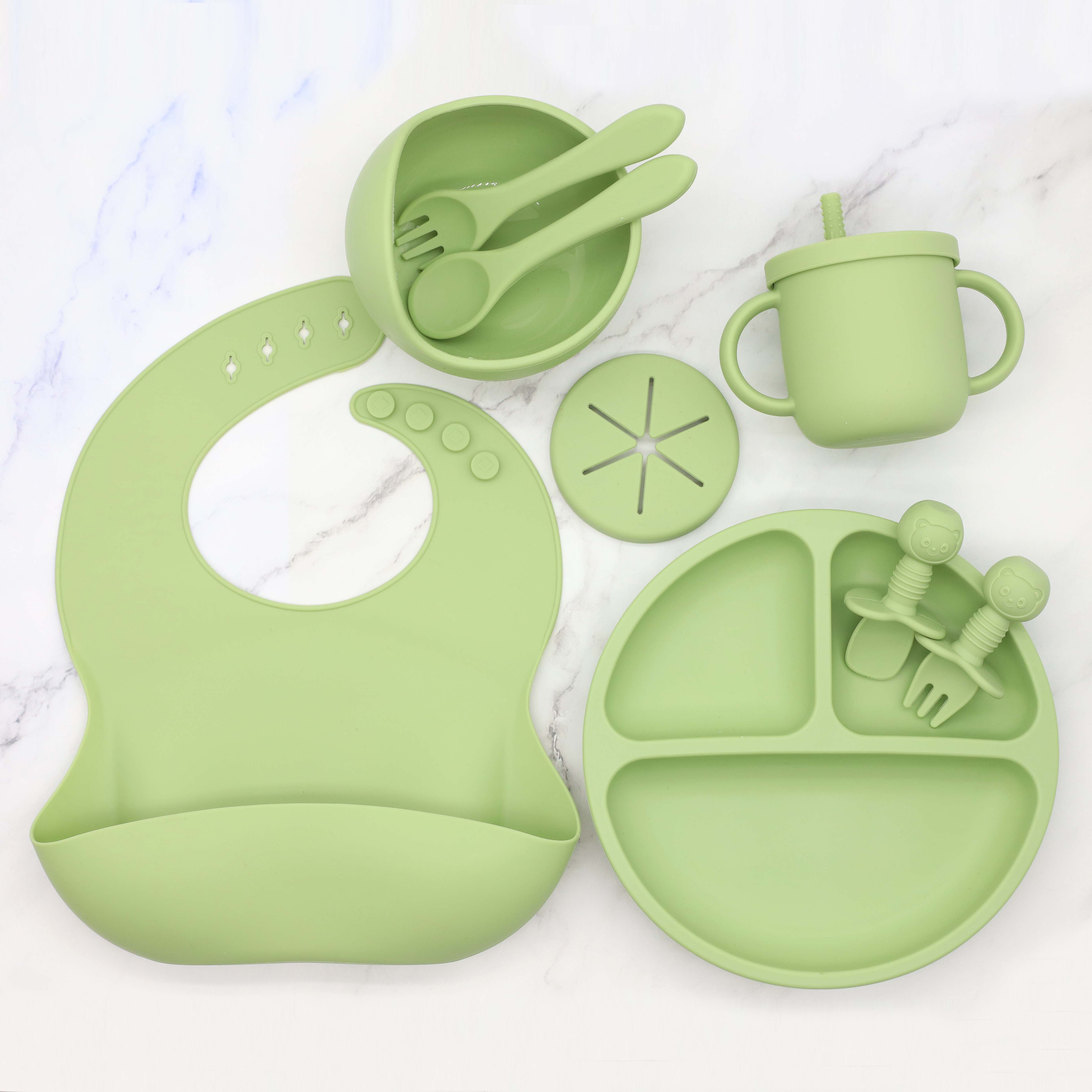 أدوات مائدة جديدة من السيليكون - مراجعة Baby Food Guide وسعره