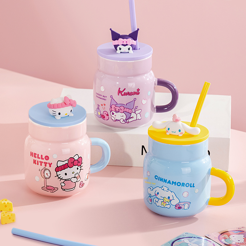 سانريو 450 مللي كوب سيراميك مر - مراجعة Training Cup Straw وسعره