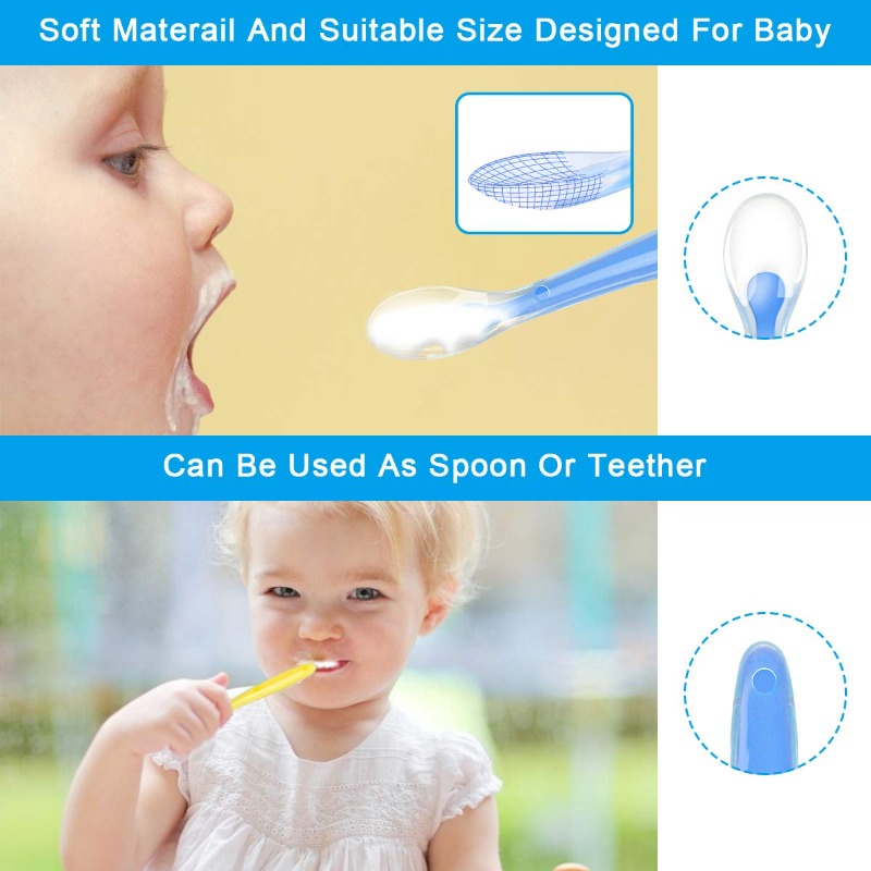 ملاعق سيليكون للأطفال خالية من - مراجعة Baby Food Guide وسعره